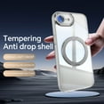 thumbnail image 2 of for iPhone 16e Case with Lens Protector, [Foldable Stand & Rotatable Ring Holder], Glossy Shockproof Bumper Dustproof Clear Women Men Case for iPhone 16e, White, 2 of 10