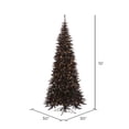 thumbnail image 2 of Vickerman 10' Black Fir Slim Artificial Christmas Tree, Warm White Dura-lit LED Lights, 2 of 2