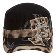 thumbnail image 1 of Top Headwear PULSA DE PULSOS CRUCHOS CRUCHOS CRUZADO CAVET CAVE, NEGRO CHL Sombrero de cadete, 1 of 2