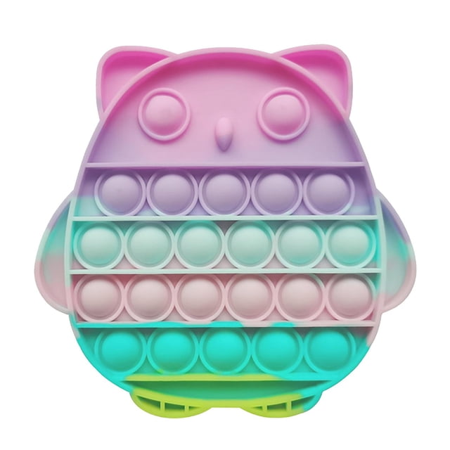Juguete sensorial Push Bubble Fidget para aliviar la presión, rojo