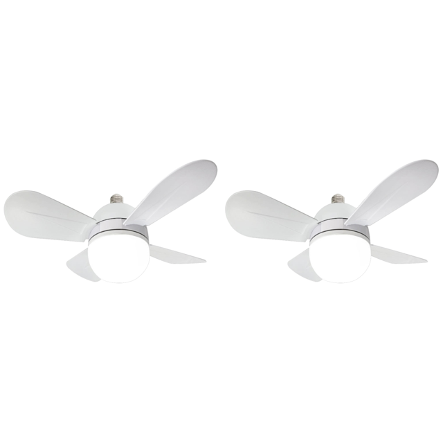 Ventilador Techo 48 W Lámpara Con Casquillo E26/E27 4 Aspas 15 75 Pulgadas () Blanco