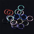 thumbnail image 5 of HOOUN 40Pcs Colorful Stainless Steel Nose Rings Piercing Lip Hoop Piercing Jew-qy_, 5 of 9