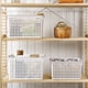 thumbnail image 5 of Cesta de almacenamiento hueca, cesta de almacenamiento de plástico para el hogar, cesta de almacenamiento de toallas de baño, cesta de almacenamiento de frutas y artículos diversos, rendimiento de alta gama, 5 of 7