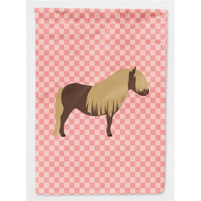 Carolines Treasures BB7914GF Shetland Cheval Rose Check Drapeau de Jardin