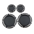 thumbnail image 4 of 4x marco de aluminio CNC, tapa de orificio, tapón, pernos, Protector de repuesto para 400 800 1100, accesorios duraderos para motocicleta Negro Sunnimix Tapas para orificios de marco, 4 of 7