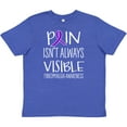 thumbnail image 3 of Inktastic Fibromyalgia Awareness Pain Isn't Always Visible Youth T-Shirt, 3 of 5