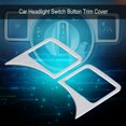 thumbnail image 4 of Headlight Button Cover, Durability Reliable To Use Headlight Button Trim, Elegant For Car Vehicle, 4 of 8