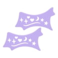 thumbnail image 1 of Herramienta De Plantilla De Sombra De Ojos, 2 Piezas Plantilla De Modelos De Maquillaje Aplicadores De Sombra De Ojos Herramienta Moldeadora Recorte Patrón De Corazón De Estrella, 1 of 7