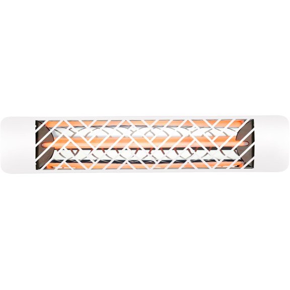 Eurofase Heating - 2500 Watt Single Element 39 Inch Electric Patio Heater-240 Voltage-White Finish-No Fascia Decorative Fascia