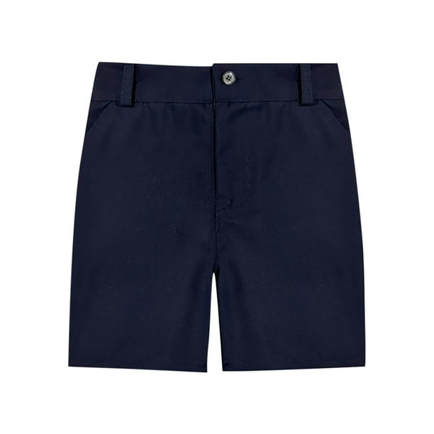 Odeerbi 3-16 Años Niños Niñas Traje Formal Pantalones Cortos Uniformes Verano Color Sólido Sin Arrugas Pantalones Cortos Escolares