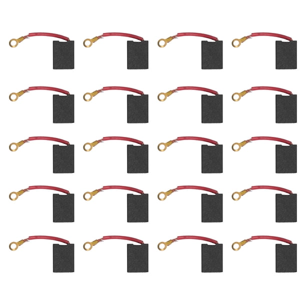 20 Pcs 999044 Carbon Brushes (0.71" X 0.67" X 0.28") - Replacement For Demolition Jackhammers & Power Tools
