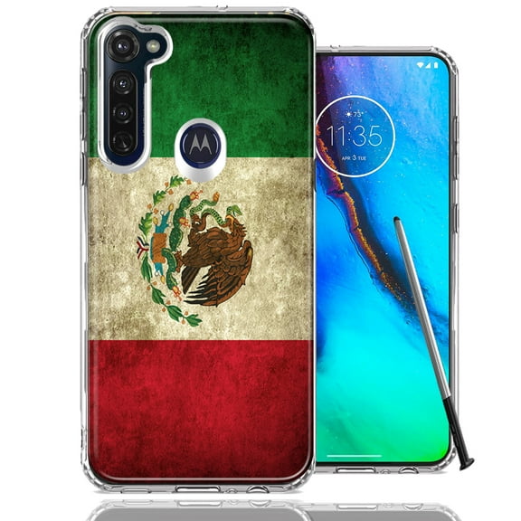 MUNDAZE For Motorola Moto G Stylus Mexico Flag Design Double Layer Phone Case Cover