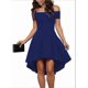 thumbnail image 2 of Sexy Black Off Shoulder Asymmetrical Hem Boutique Party Dress, 2 of 5
