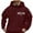 Wine, variant on Mens Hoodies Hooded Sweatshirt Pullover With Front Pocket Casual