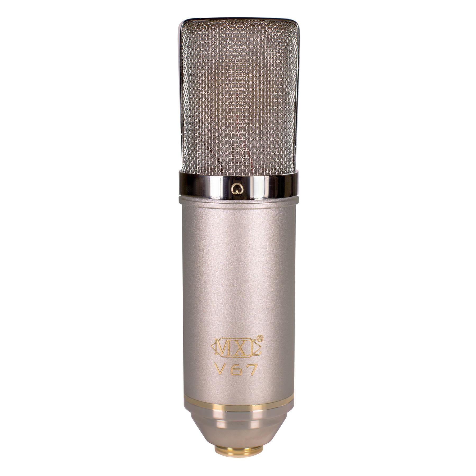 MXL V67G HE Condenser Microphone Bundle with 20-foot XLR Cable & Pop Filter