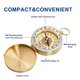 thumbnail image 4 of Classic Pocket Copper Clamshell Glow Compass, Waterproof Luminous, 4 of 5
