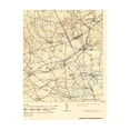 thumbnail image 2 of Topographical Map - Bordentown New Jersey Pennsylvania Quad - USGS 1906 - Vintage Wall Art, 2 of 4