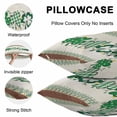 thumbnail image 5 of Throw Pillow Covers 24x24 Inch Set of 2, St. Patrick's Day, Waterproof Outdoor Pillow Covers, Southwestern Eucalyptus Shamrock Plaid Decorative Cushion Pillowcases for Couch, Sofa, Bed, Garden, Patio, 5 of 9