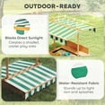 thumbnail image 4 of Outsunny Covered Sandbox with Lid with Adjustable Canopy for Kids, Outdoor Play Equipment Benches, Backyard Outdoor Activity Sensory Toy, Light Brown, 4 of 9