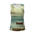 thumbnail image 4 of Lsque Serene Coastal Blue Sky Printed Workout Tank Tops for Women, Athletic Sports Tank Tops, Compression Sleeveless Dry Fit Shirts,Sleeveless Yoga Shirt-X-Large, 4 of 9