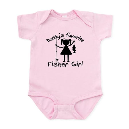 

CafePress - DADDY s FAVORITE FISHER GIRL - Baby Light Bodysuit Size Newborn - 24 Months