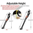 thumbnail image 3 of Bike Kickstand Adjustable for 16 18 20 inches Cyfie Bicycle Center Mount Kickstands Black 12.2 in, 3 of 10