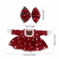 thumbnail image 3 of Porch Goose Outfits for 19-23 Inch Goose Red Christmas Dress with Snowflake Lace Trim and Bow Winter Holiday Decor for Outdoor Front Porch Patio and Garden Yard, 3 of 9