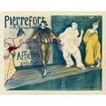 thumbnail image 2 of Henri-Gabriel Ibels 14x12 Black Ornate Wood Framed Double Matted Museum Art Print Titled: Pierrefort Artistic Posters (1898), 2 of 5