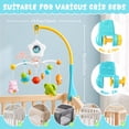 thumbnail image 4 of FVLOENG Crib Mobile with Music and Projection Light, Rotating Plastic Baby Crib Mobile Toy with 4 Hanging Animal Figures, Snap-On Infant Nursery Mobile for Crib Boys Girls, 4 of 6