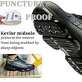 thumbnail image 3 of AUXDIQ Safety Trainers Mens Womens Steel Toe Cap Safety Shoes Lightweight Safety Work Trainers Work Boots Non-Slip Puncture Proof, 3 of 6