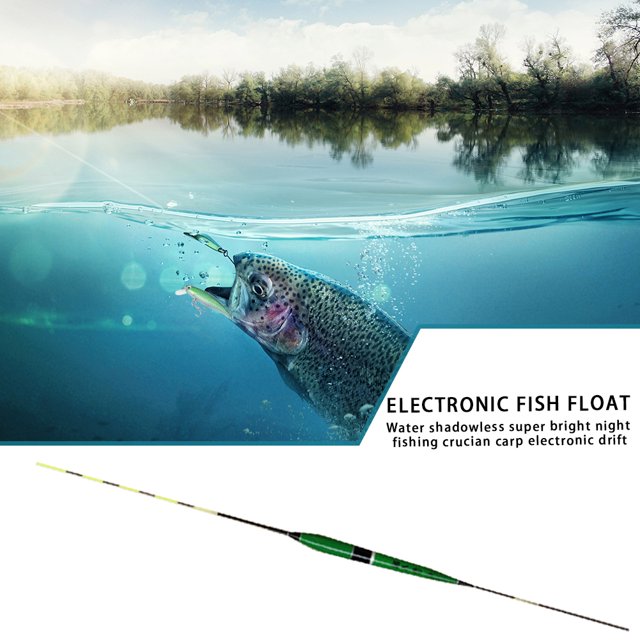 Flotador Electrónico De Pesca Cambio de color de la luz LED electrónica Flotador de pesca Alarma de mordedura Herramientas de aparejos de pesca
