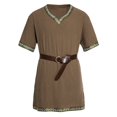 thumbnail image 1 of Men Medieval Costume Renaissance Templar Knight Vintage Tunic Tops, 1 of 6