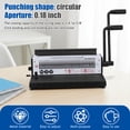 thumbnail image 6 of golytefs 1500B34R Round Hole Binding Machine 3 1 Pitch Wire-o Binder Manual Punching Tool, 6 of 9