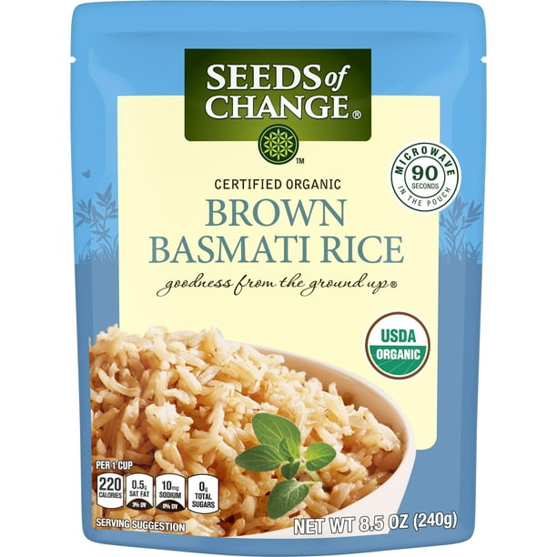 SEEDS OF CHANGE Organic Brown Basmati Rice, 8.5oz ...