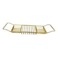 thumbnail image 2 of Lipstore Bathtub Tray Expandable Basket Simple Stylish Bath Tray for Towel Phone Book Gold, 2 of 8