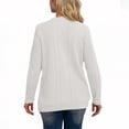 thumbnail image 4 of Women'S Cable Knit Cardigan Open Front Sweater Casual Button Down Long Sleeve Coats Fall Winter Warm Outerwear, 4 of 4