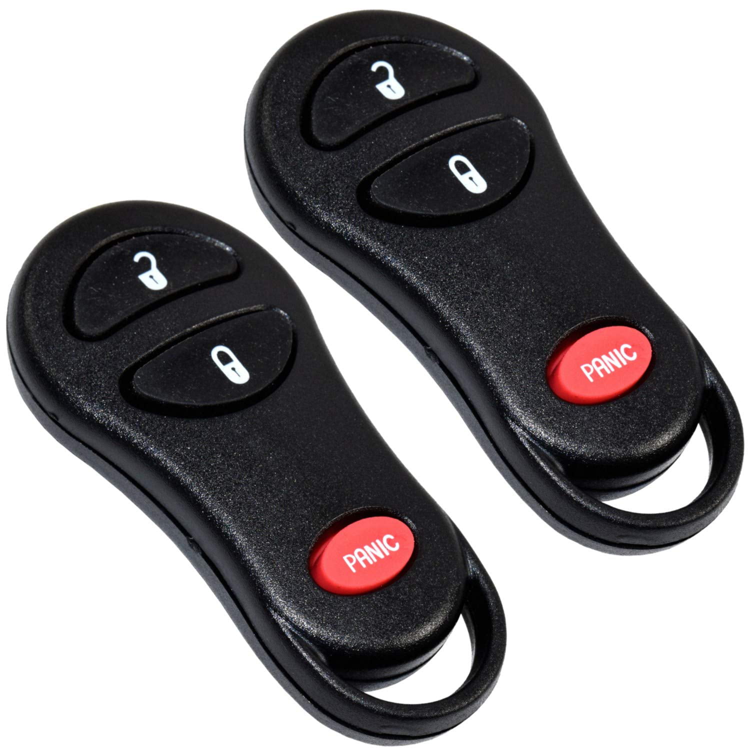 2 Car Key Fob Remote Keyless Shell Case Pad For 1999 2000 2001 Plymouth Prowler 