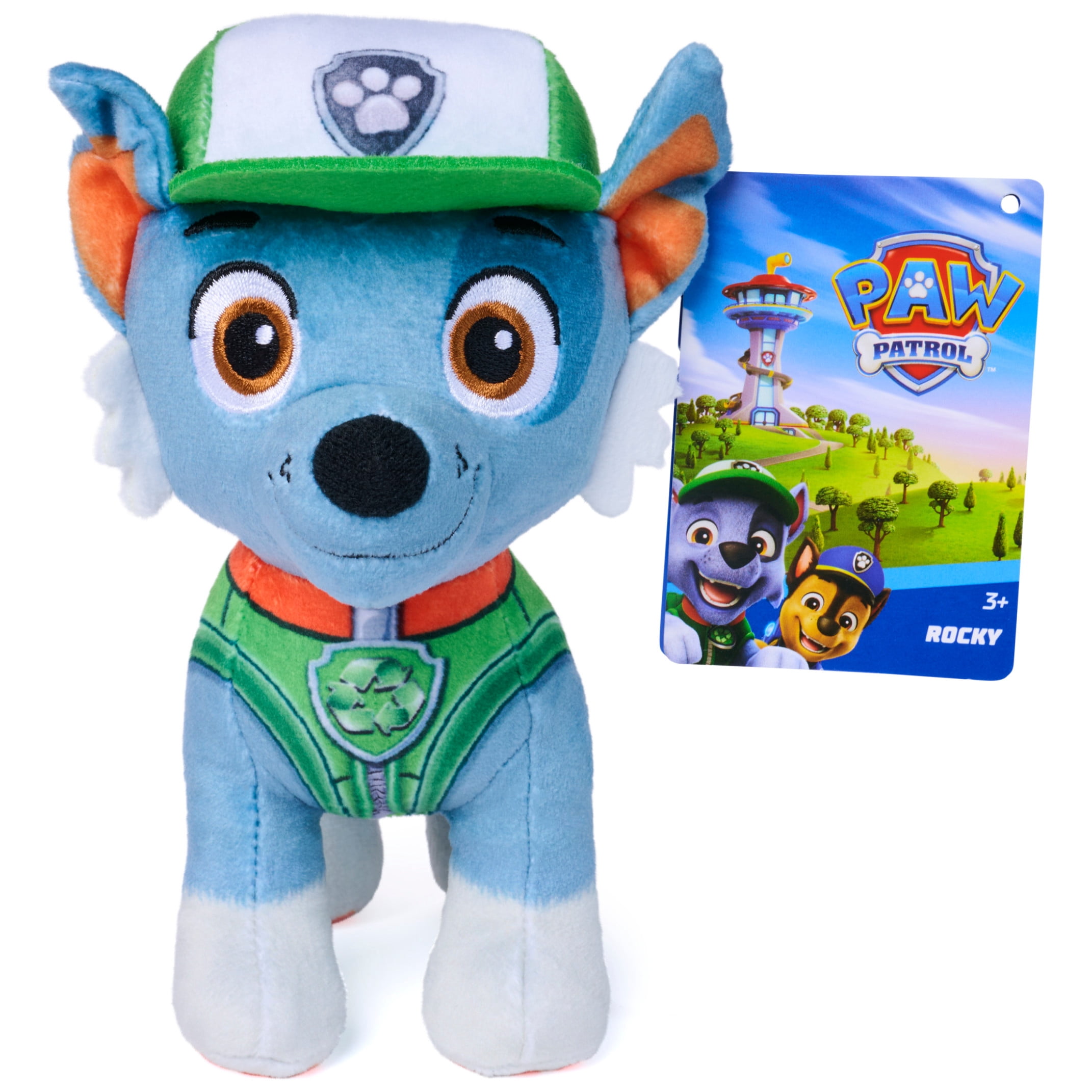 PAW Patrol Rocky Plush Toy, Stuffed Animal for Ages 3 and up
