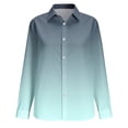 thumbnail image 4 of WRKEKC Long Sleeve Tops for Women Vintage Print Button Front Collared Shirt with Colorful Pattern and Lightweight Breathable Cotton Fabric, 4 of 6