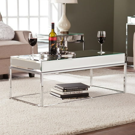 Mirror Coffee Tables Wildon Home Kyla Mirrored Coffee Table - Mirror Coffee Tables