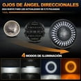 thumbnail image 3 of Applies to 5.75 Inch Round Headlight Magnifier 30000lm Hi/lo Beam Jeep/Motorcycle, 3 of 6
