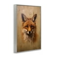 thumbnail image 4 of Stupell Industries Woodland Fox Face Animals & Insects Painting Gray Framed Art Print Wall Art, 16 x 24, 4 of 10