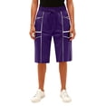 thumbnail image 4 of BOMYJESK Women Shorts High Waisted Drawstring Knee Length Bermuda Shorts Casual Loose Sweat Shorts 2026 Summer Gym Shorts with Pocket Purple S, 4 of 4