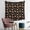 Fox Floral Star, variant on 59x59 Inch Square Wall Tapestry for Indoor & Outdoor, Living Room, Bedroom, Teen Room,Fox Floral Rose Black Pattern