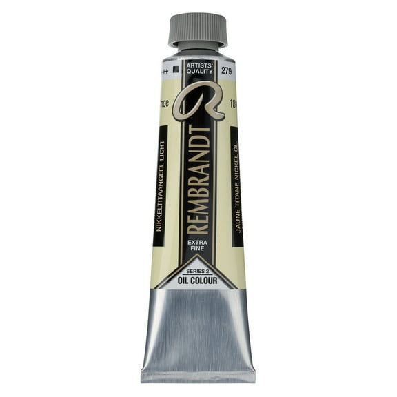 Rembrandt Artists' Oil Color, 40ml, Nickel Titanium Yellow Light