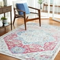 thumbnail image 2 of SAFAVIEH Phoenix Beulah Abstract Area Rug, Red/Ivory, 6'7" x 6'7" Square, 2 of 8