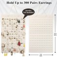 thumbnail image 2 of (White)Hanging Jewelry Organizer Earring Organizer Jewelry Display Stand Foldable Earring Display Stand Hanging Earring Holder, 2 of 5