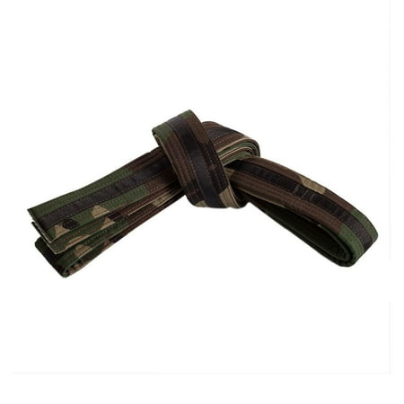 Camo Martial Arts Karate Belt with Colored Stripe - Walmart.com