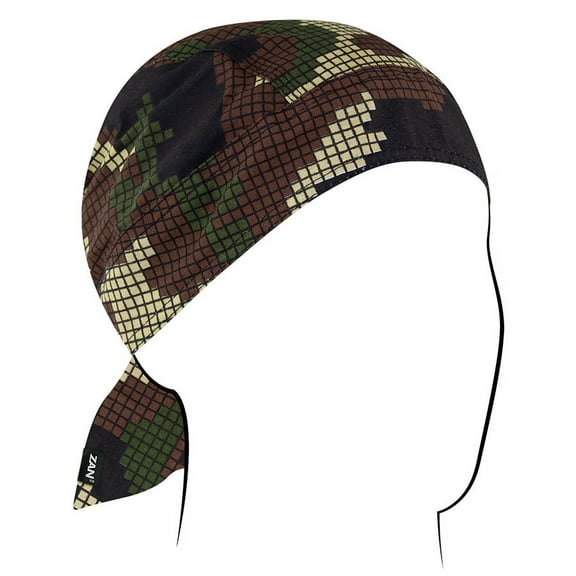 Zan Headgear Cotton Flydanna Headwrap Digi Woodland Camo