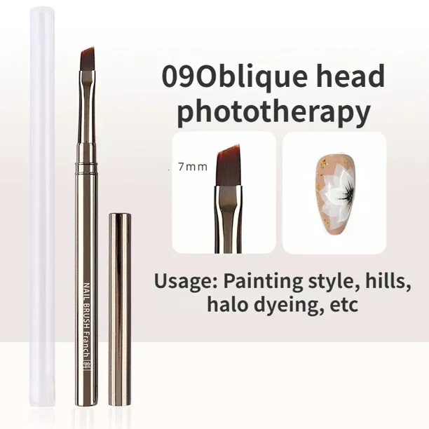 Pluma de fototerapia con pegamento para uñas, pincel de Gel UV, pincel acrílico para pintura artística de uñas, pincel de dibujo, herramienta de pinceles profesionales para manicura